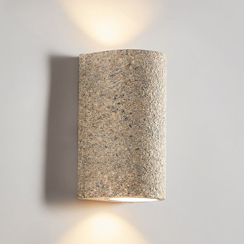 Japanese Retro Foyer Cement Wabi-Sabi LED Wall Lamp