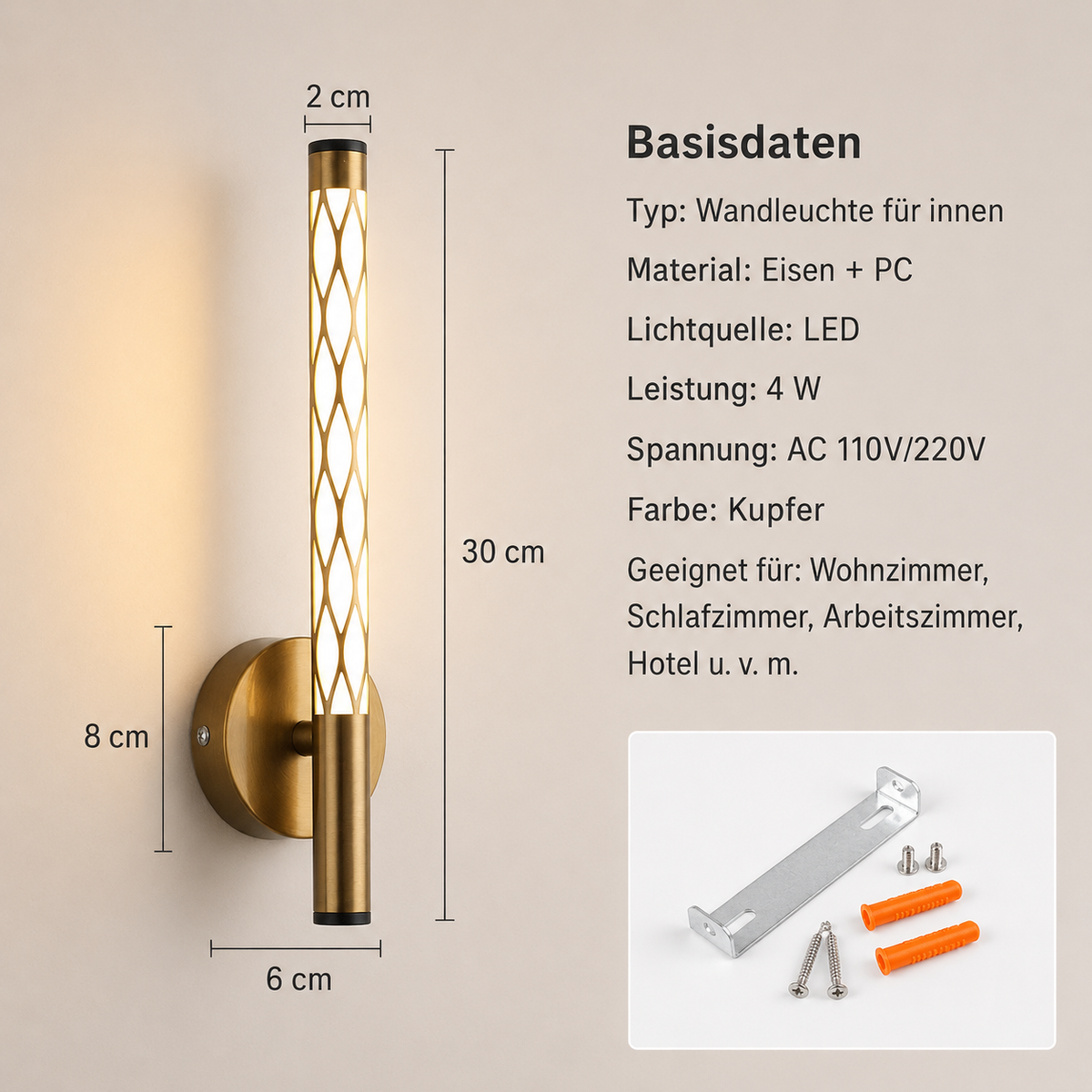 Wandleuchte Modern Minimalistisch LED Lumeo Home