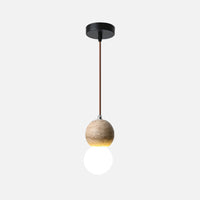 Travertine Suspended Droplight Pendant Lamp